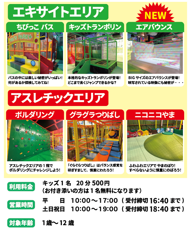 ユーズパークの遊具エリア画像